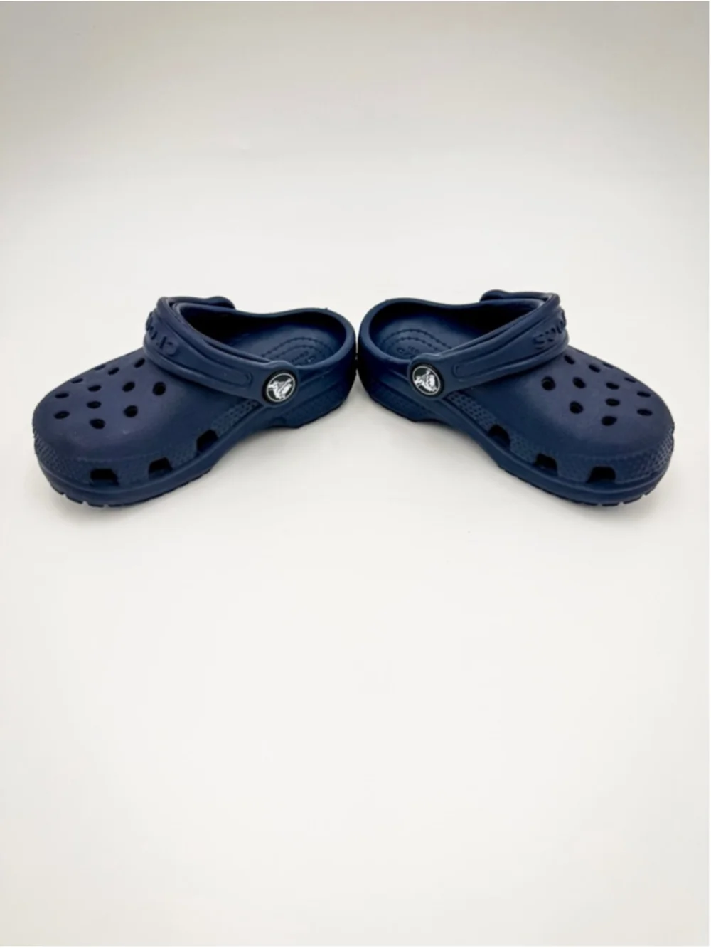 Baby Crocs Navy Blue Classic Clogs Sandals Size 7 C7 Toddler